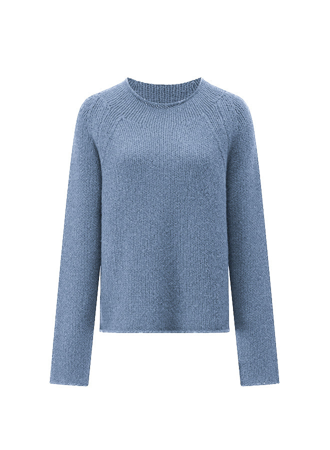 Kashmir-Seide Pullover von LU REN mit Raglanärmeln