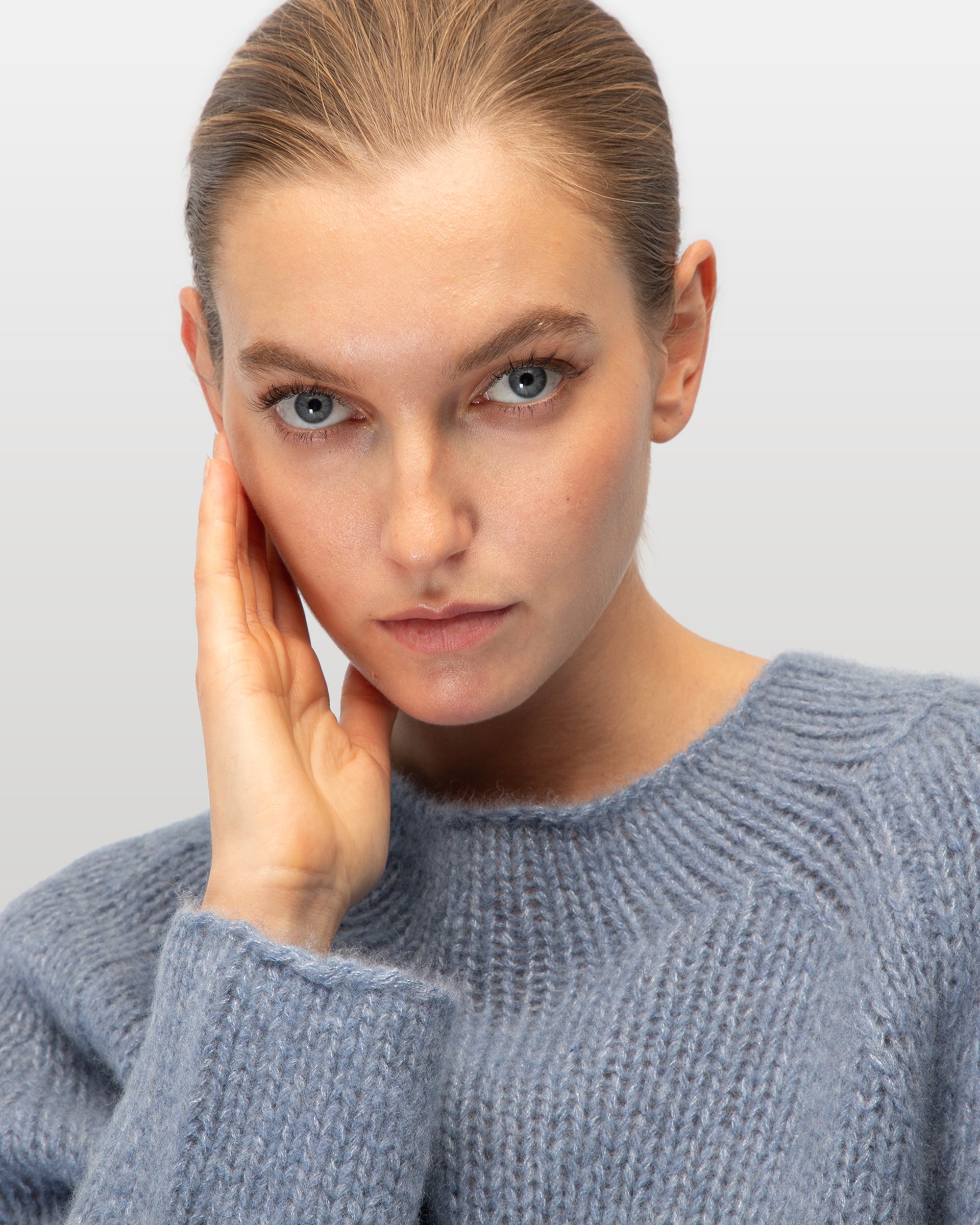 Kashmir-Seide Pullover von LU REN mit Raglanärmeln