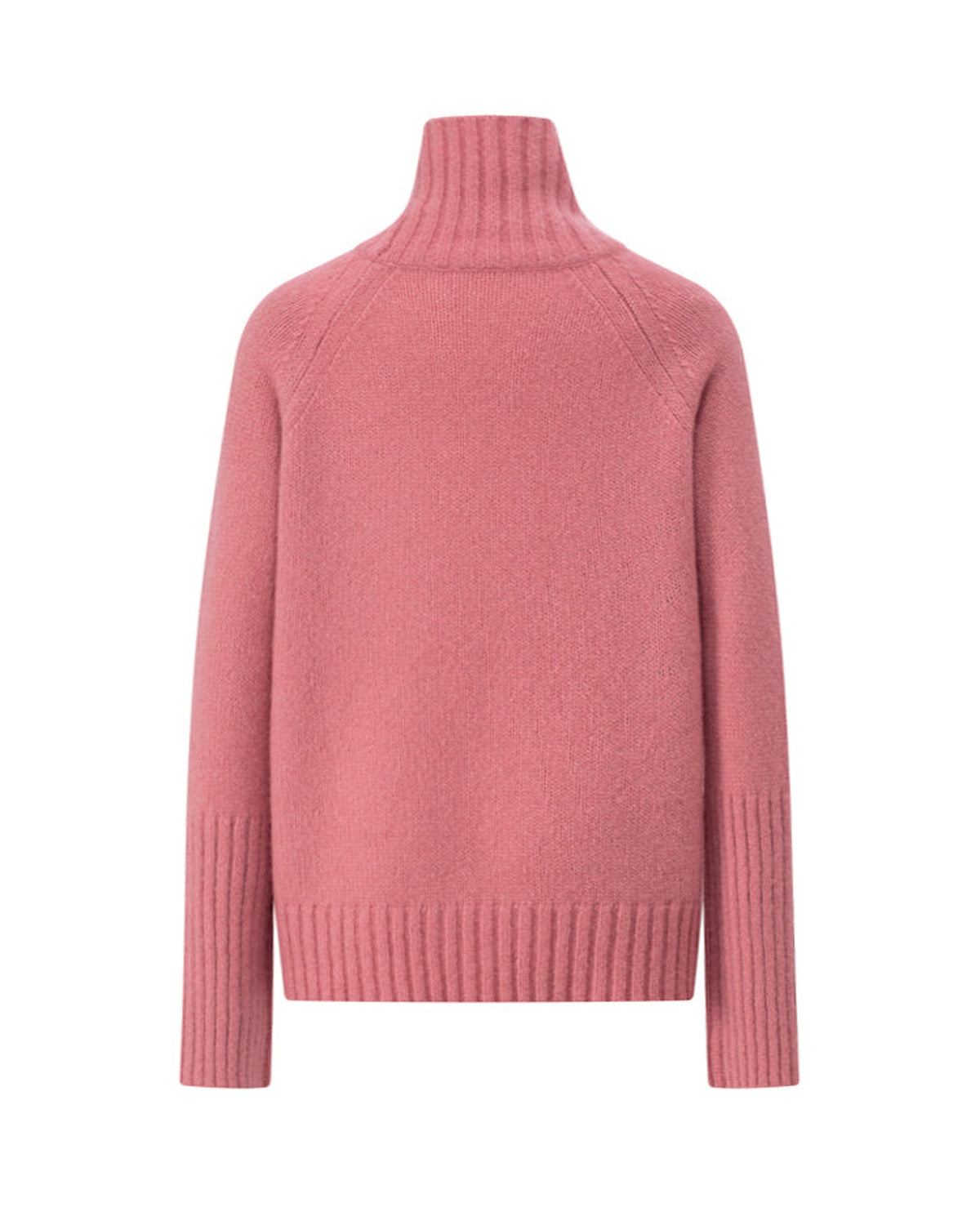Damen Pullover aus 75 % Kaschmir und 25 % Seide in Sienna – glatt gestrickter Pullover in mittelschwerer Qualität mit langer, relaxter Passform, die zum Saum hin leicht ausgestellt ist. Das Modell verfügt über einen Stehkragen in Rippstruktur, Raglanschultern sowie lange, schmale Ärmel. Hohe Ärmelbündchen und der Saum sind in Rippstruktur gearbeitet und verleihen dem Pullover eine moderne, elegante Silhouette.
