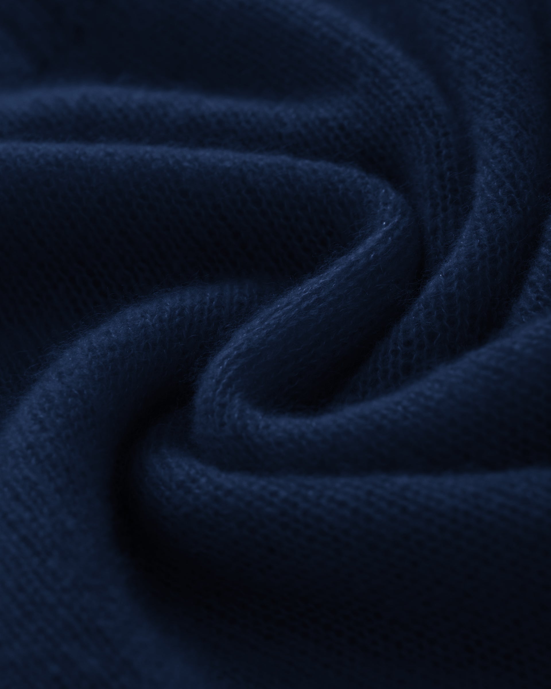 Damen Kurzarm-Pullover in French Navy (dunkelblau) aus Kaschmir-Seide – leichter luftiger Strick mit Polokragen, Halbarm und relaxter Passform