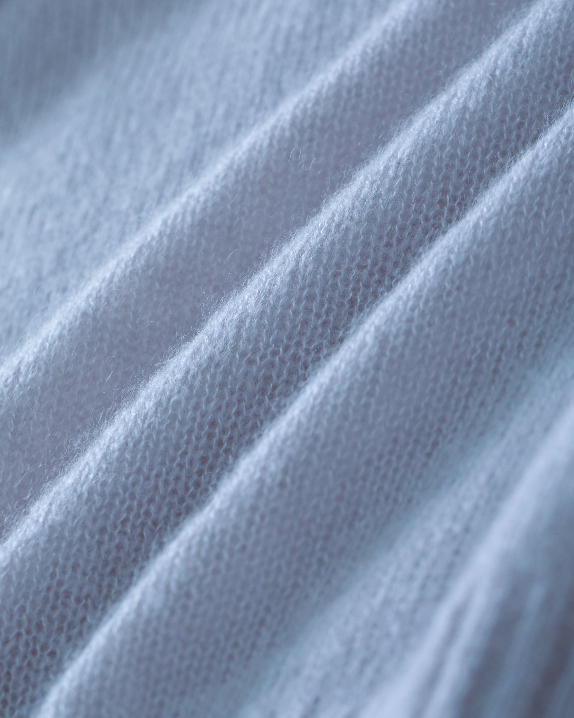 Damen Kurzarm-Pullover in sky blue (blau) aus Kaschmir-Seide – leichter luftiger Strick mit Polokragen, Halbarm und relaxter Passform