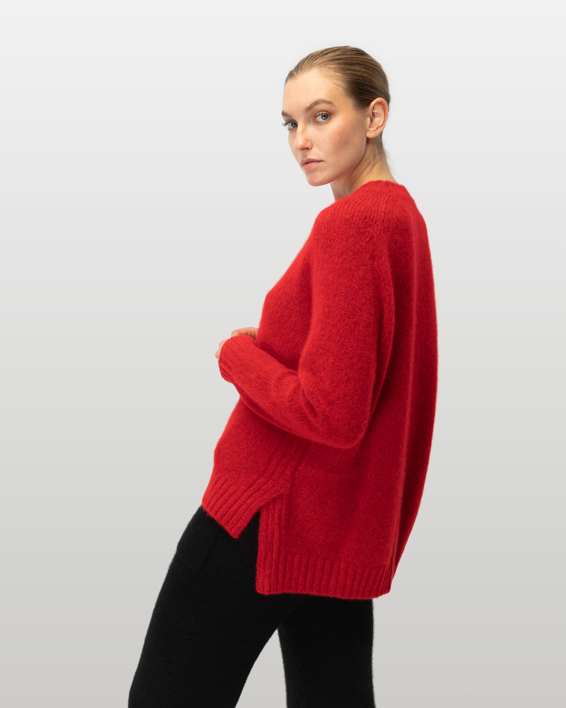 AUNDY FW2024A080 Cashmere Silk CARDINAL