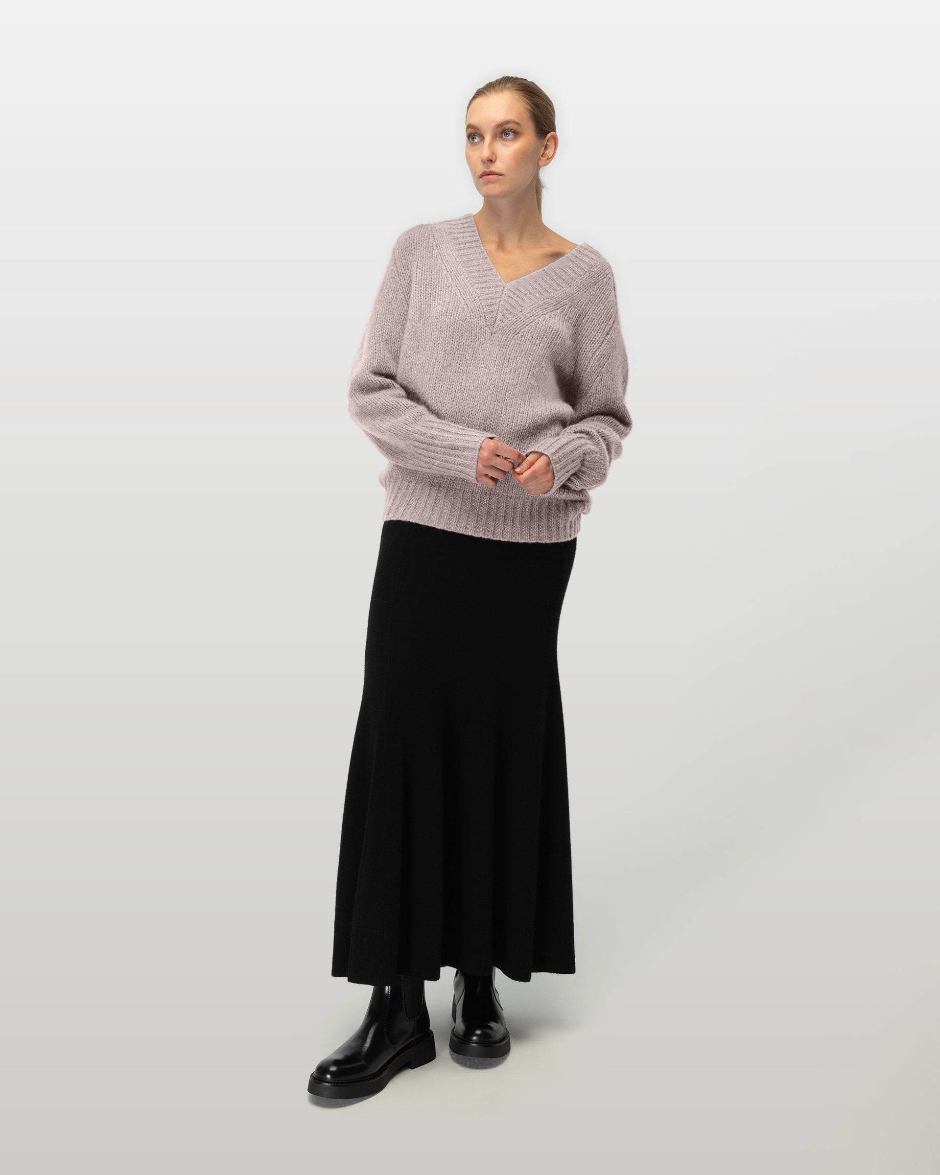 CLARA FW2024A012 Cashmere Silk CARIBOU