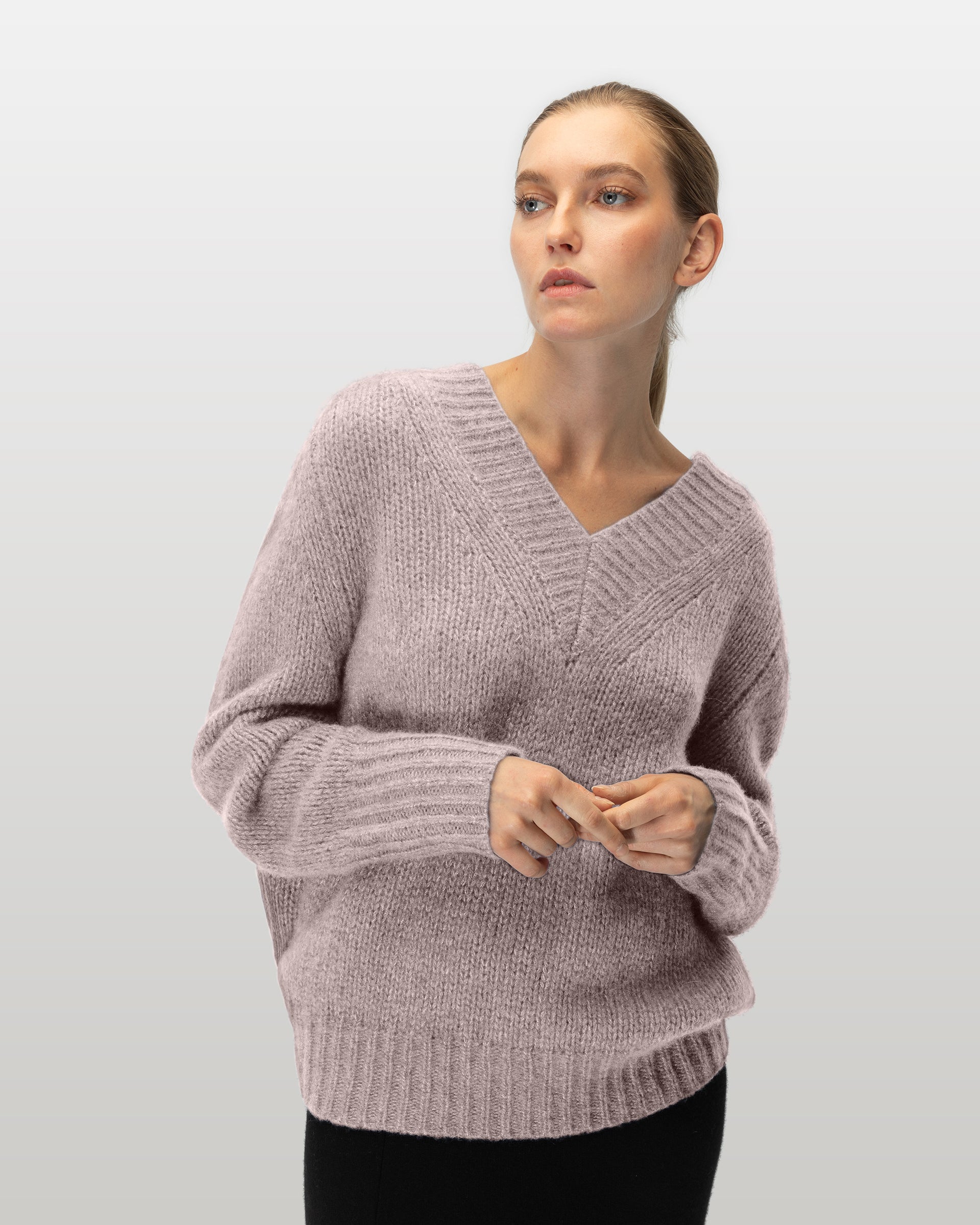 CLARA FW2024A012 Cashmere Silk CARIBOU