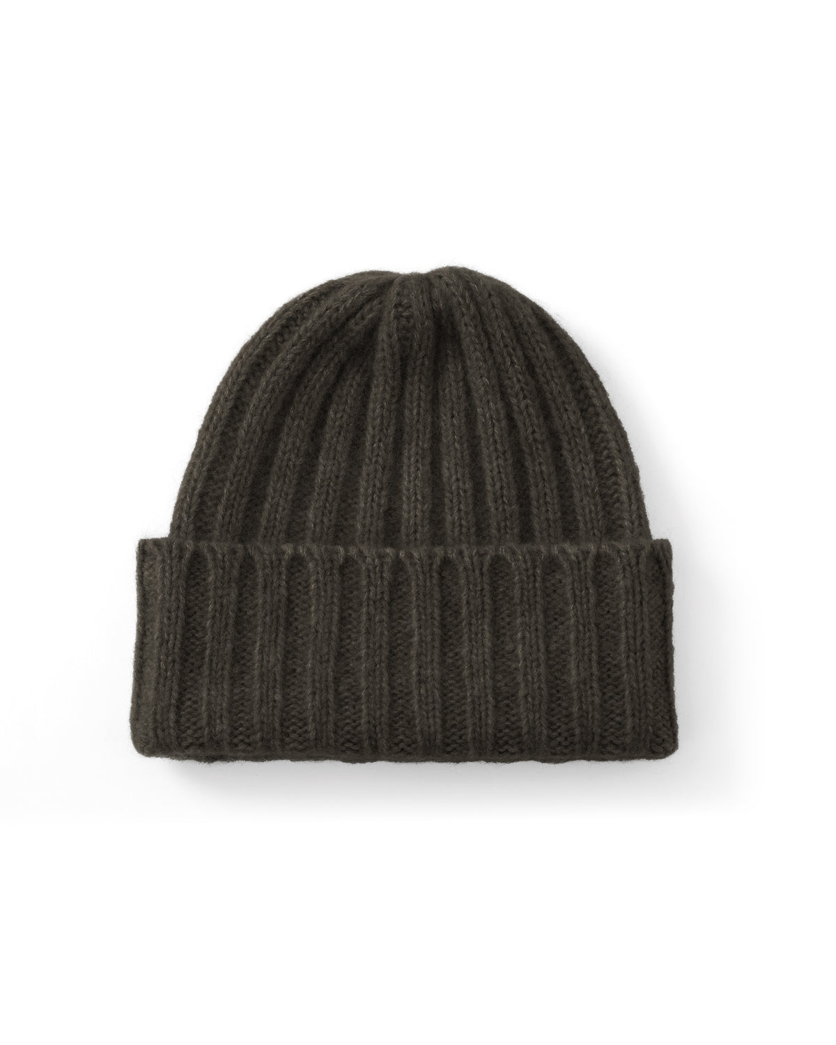 Damen Mütze aus 75 % Kaschmir und 25 % Seide in Black Forest – Mütze in mittelschwerer Strickqualität mit Rippstruktur und klassischem Umschlag. Das zeitlose Design verbindet hohen Tragekomfort mit einer weichen, wärmenden Haptik.
