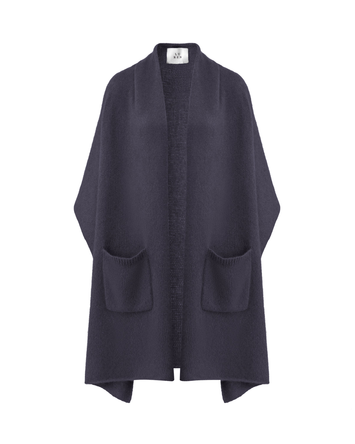 Damen Schal aus 75 % Kaschmir und 25 % Seide in Gaphite Grey – glatt und locker gestrickter Schal in grober Strickqualität mit aufgesetzten Taschen. Das vielseitig tragbare Modell verbindet weiche Haptik mit funktionalem Design und bietet zahlreiche Stylingmöglichkeiten.
