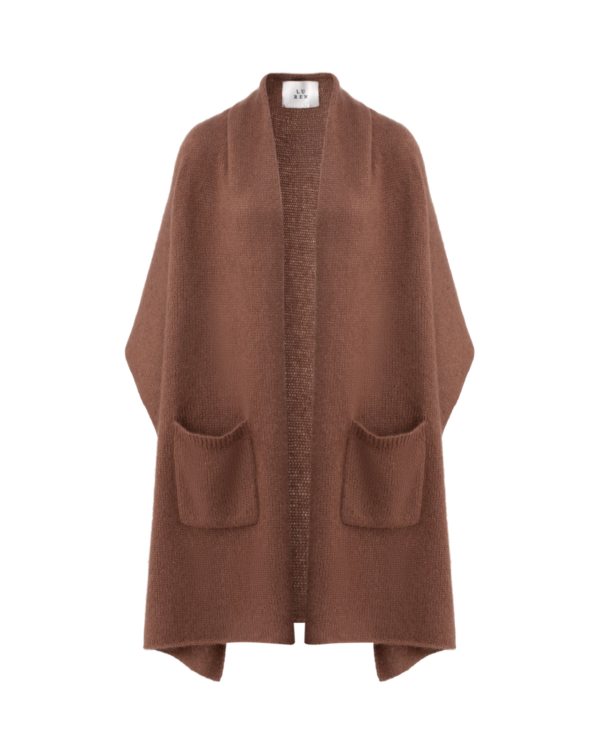 Damen Schal aus 75 % Kaschmir und 25 % Seide in Maple – glatt und locker gestrickter Schal in grober Strickqualität mit aufgesetzten Taschen. Das vielseitig tragbare Modell verbindet weiche Haptik mit funktionalem Design und bietet zahlreiche Stylingmöglichkeiten.