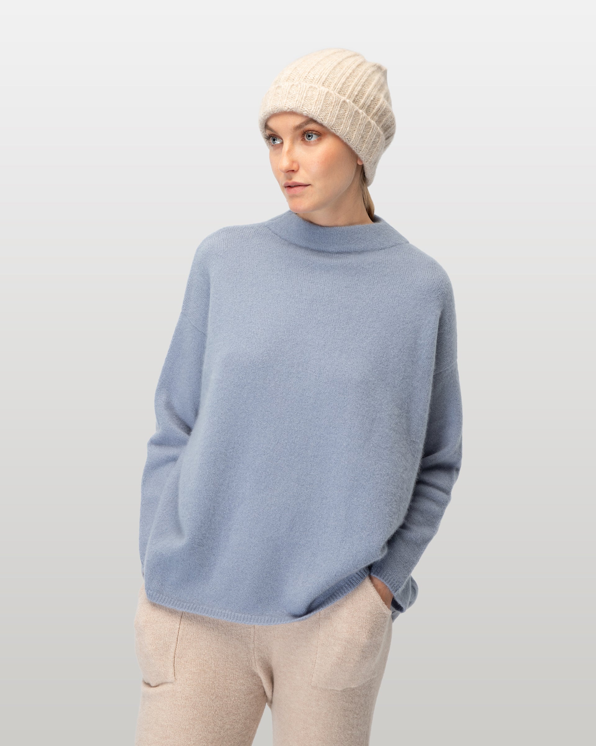 NAOMI NOS FW2024154 Cashmere Blend ATLANTIC