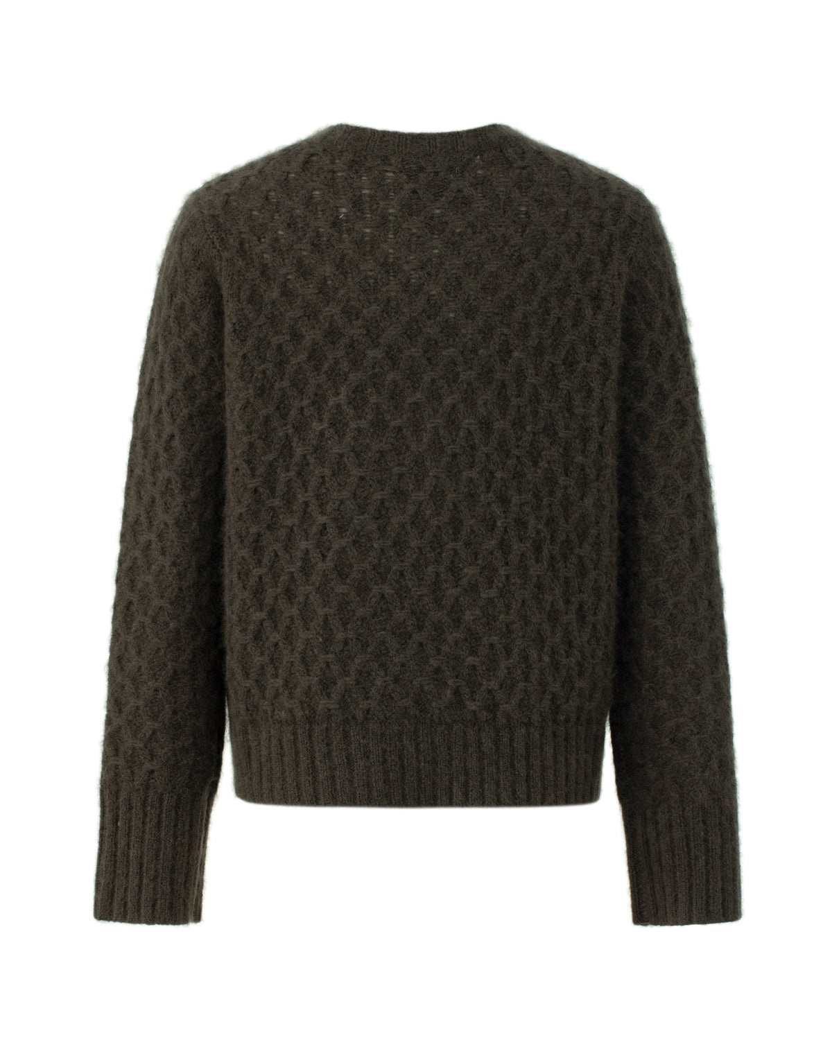 Damen Cardigan aus 75 % Kaschmir und 25 % Seide in Black Forest – Cardigan mit grafischem Zopfstrickmuster in mittelschwerer Qualität mit körperbetonter, gerader Passform, Rundhalsausschnitt mit Kragen in Rippstruktur sowie klassischer Schulterform und langen, schmalen Ärmeln. Ärmelbündchen und Saum sind in Rippstruktur gearbeitet. Eine gerippte Knopfleiste mit Knöpfen aus waschbarem Leder rundet das Design stilvoll ab.