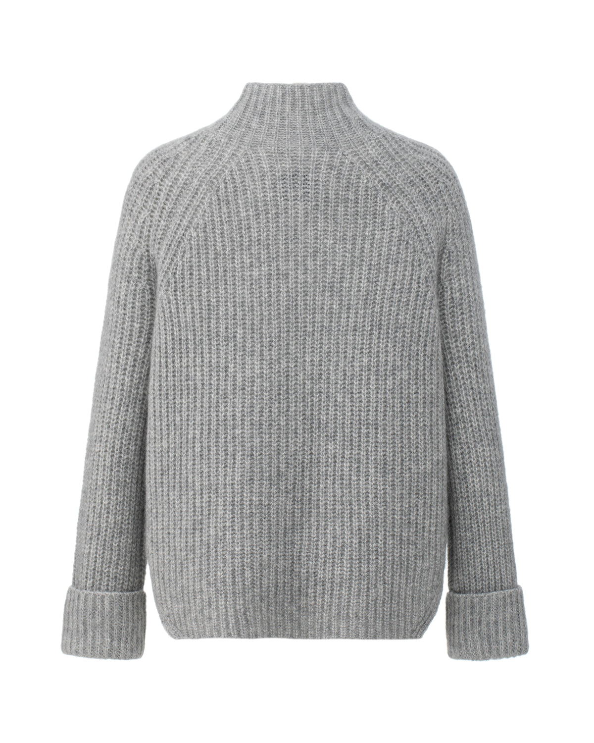 Damen Pullover aus 75 % Kaschmir und 25 % Seide in Husky – Pullover in grober Halbpatent-Strickstruktur mit locker fallender Passform. Der Stehkragen, Raglanärmel sowie die langen, schmalen Ärmel mit umgeschlagenen Bündchen verleihen dem Modell eine moderne Silhouette. Seitliche Schlitze sorgen für zusätzlichen Tragekomfort und runden das zeitlose Design ab.